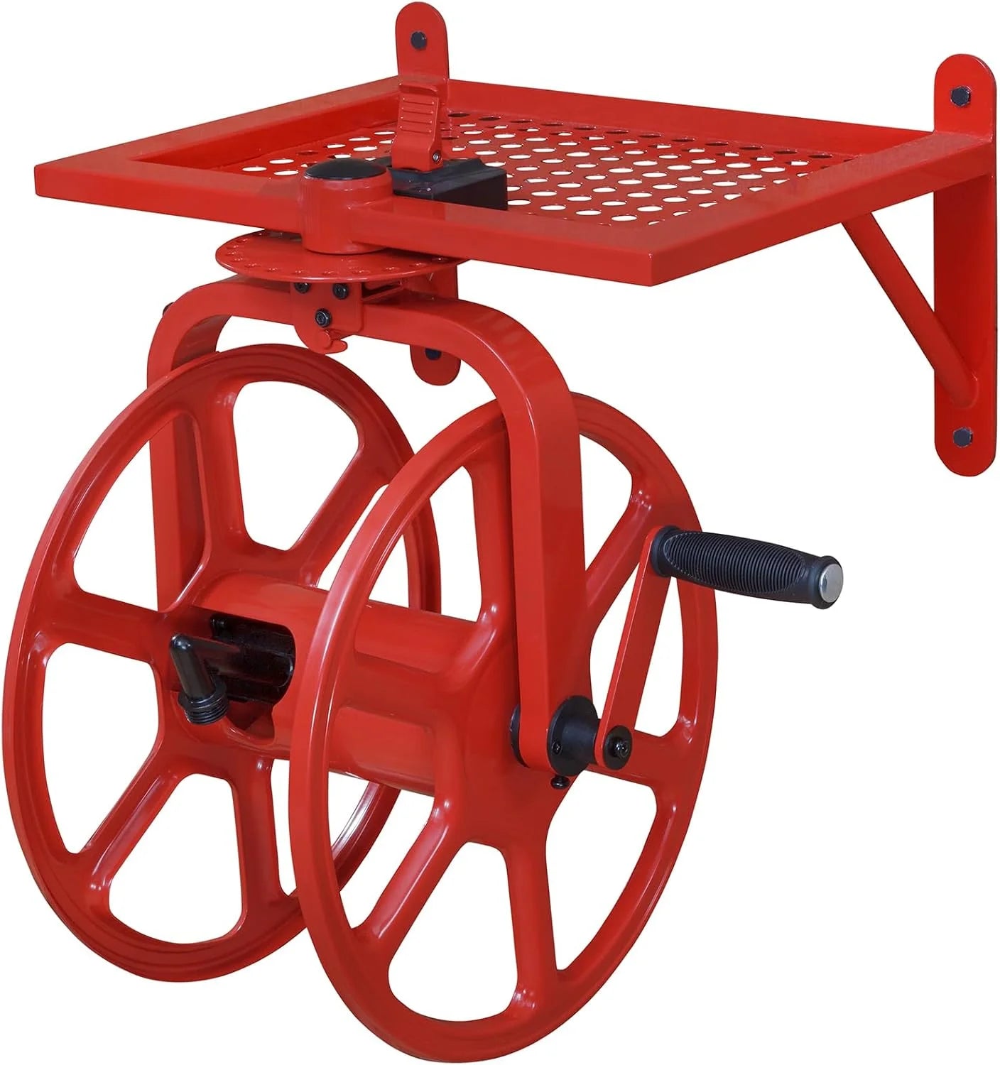 New Arrivals Garden 710 Navigator Rotating Garden Hose Reel, Holds 125-Feet of 5/8-Inch Hose " Bronze - Image 6