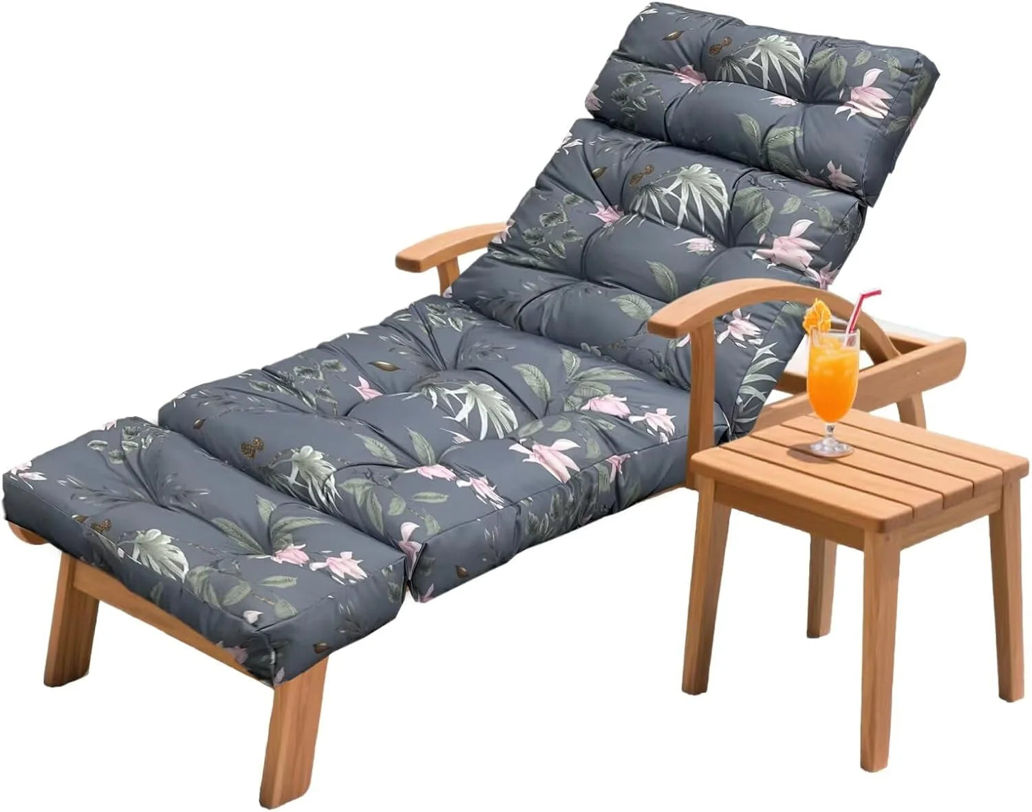 HCyopin Outdoor Chaise Lounge Chair Cushion 75.1 x 23.6 x 4.7in, Waterproof Replacement Cotton Patio Thickened Pool Lounge Chair Cushion - Image 6