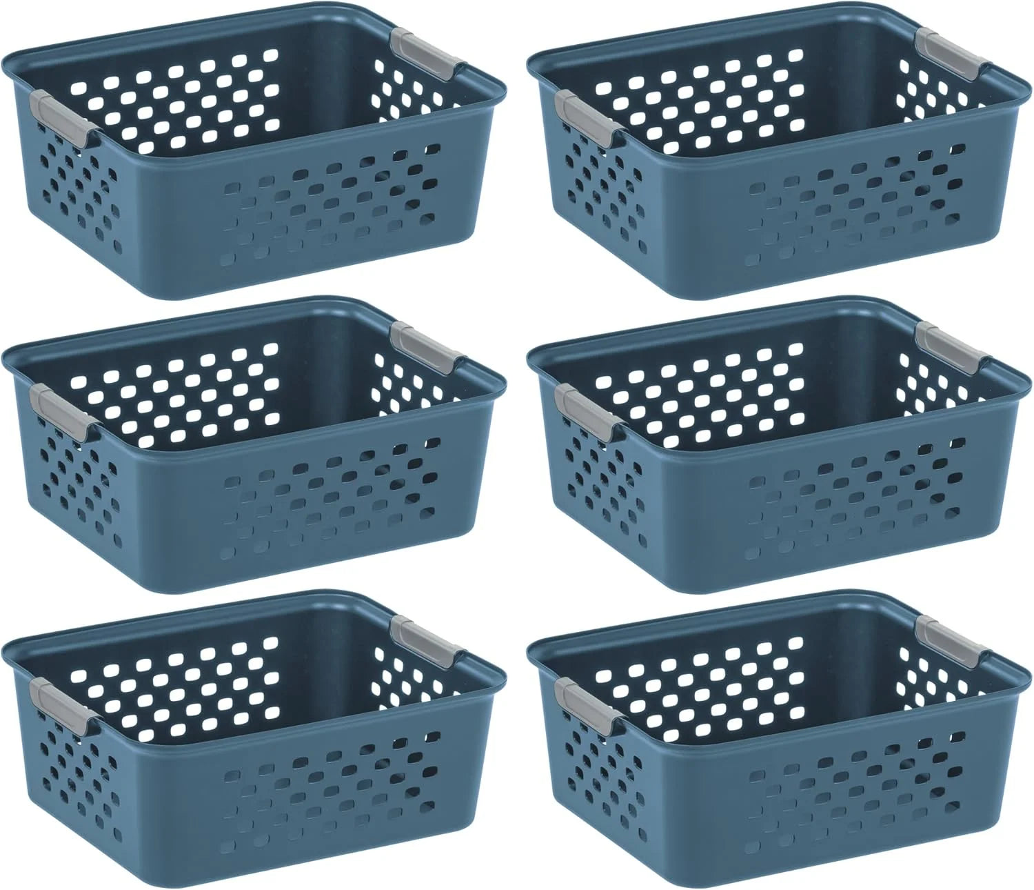 Small Plastic Storage Basket, Black, Organize pantry items, office supplies, crafts, accessories, and household bifanuoyard - Image 2