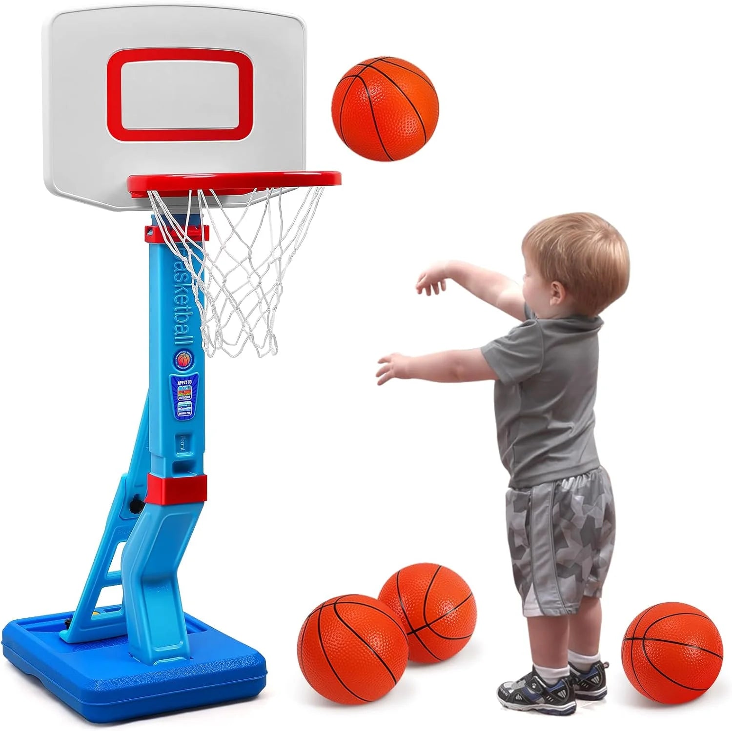 New Arrivals Basketball Hoop- Mini Kids Basketball Hoops Toy for Indoor Outdoor – For Home Projects - Image 2