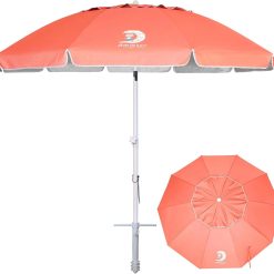 Alternative view of AMMSUN 8 Feet Large Beach Umbrella with Sand Anchor Heavy Duty High Wind Portable Outdoor Umbrellas UV 50+ Protection bifanuoyard