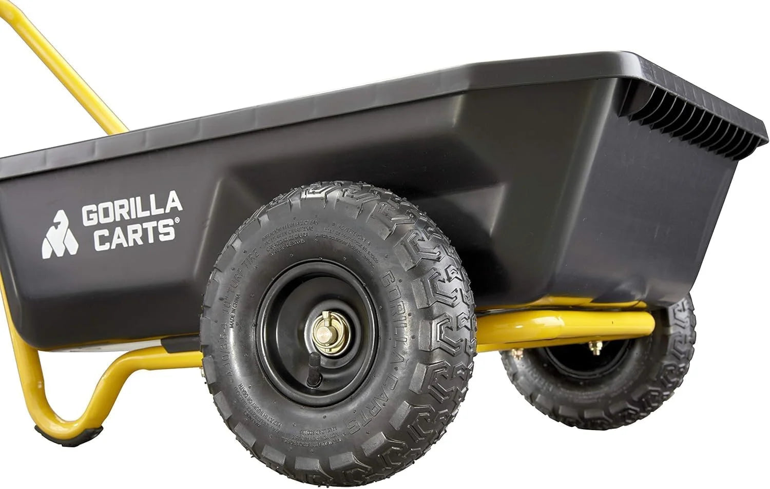 Carts GCR-4 Poly Dump Cart, 2-Wheel Garden Wagon with Foldable Handle, 4 cu ft, 300 lb. Capacity - Image 11