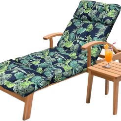 Alternative view of HCyopin Outdoor Chaise Lounge Chair Cushion 75.1 x 23.6 x 4.7in, Waterproof Replacement Cotton Patio Thickened Pool Lounge Chair Cushion