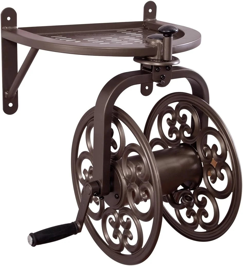New Arrivals Garden 710 Navigator Rotating Garden Hose Reel, Holds 125-Feet of 5/8-Inch Hose " Bronze - Image 2