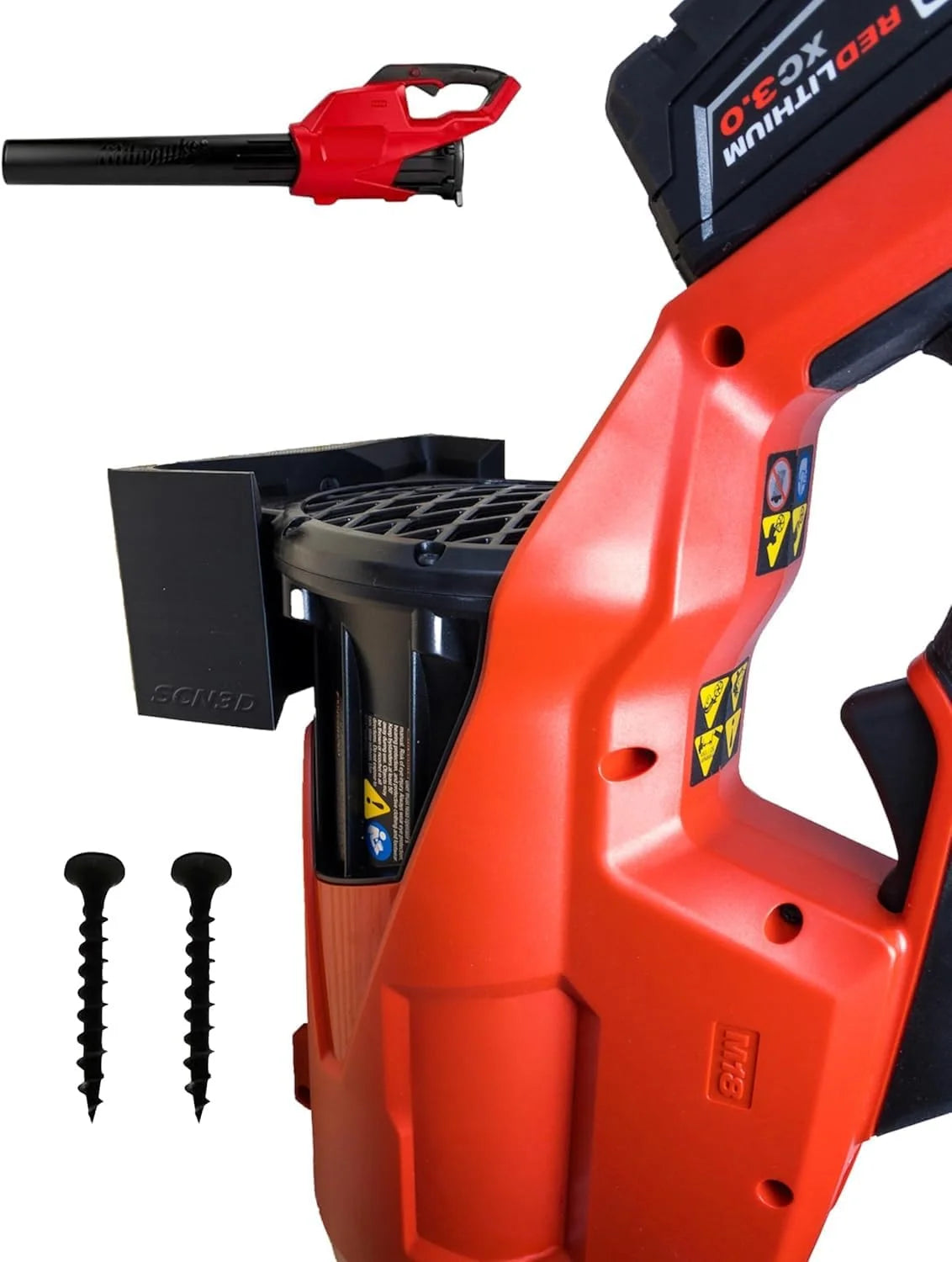 New Arrivals SCN3D Milwaukee M18 Fuel Leaf Blower Wall Mount " Compatible with 2724-20 & 2724-21 - Image 2