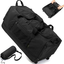 Alternative view of Laripwit Collapsible Duffle Bag with Wheels 130-170L Extra Large Expandable Travel Duffel Bag for Men Women Heavy Duty bifanuoyard
