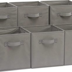 Collapsible Fabric Storage Cube Bins Organizer with Handles, Organization Containers, Multifunctional, 13 x 13 x bifanuoyard