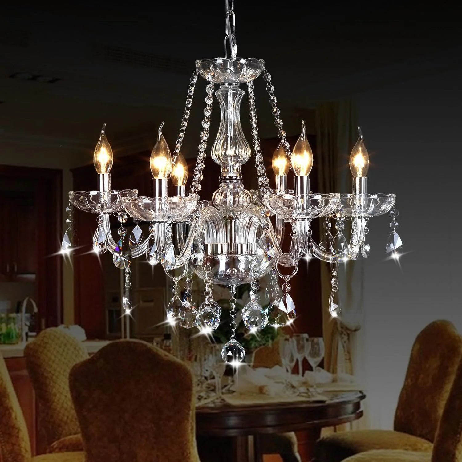 New Arrivals Chandeliers Classic Crystal Candle Chandelier Lighting - Image 4