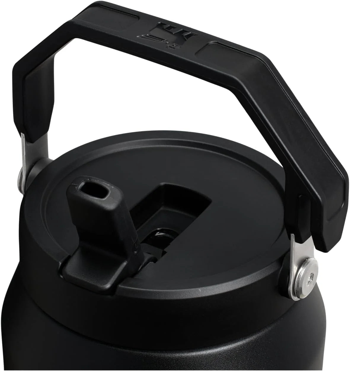 IceFlow 2.0 Flip Straw Jug with Handle 64 oz, Twist On Lid and Flip Up Straw, Black 2.0 - Image 2