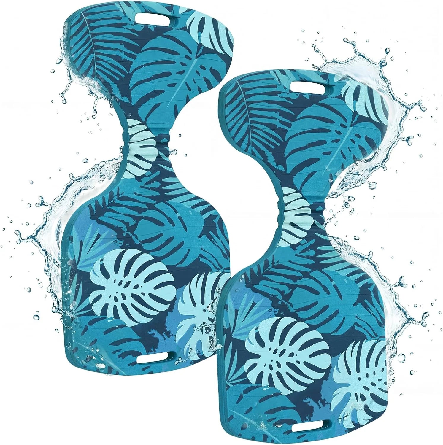New Arrivals Pool Saddle Floats for Adults, Stable & Comfortable Non-Inflatable Foam Water Saddle with Tropical Leaf Pattern