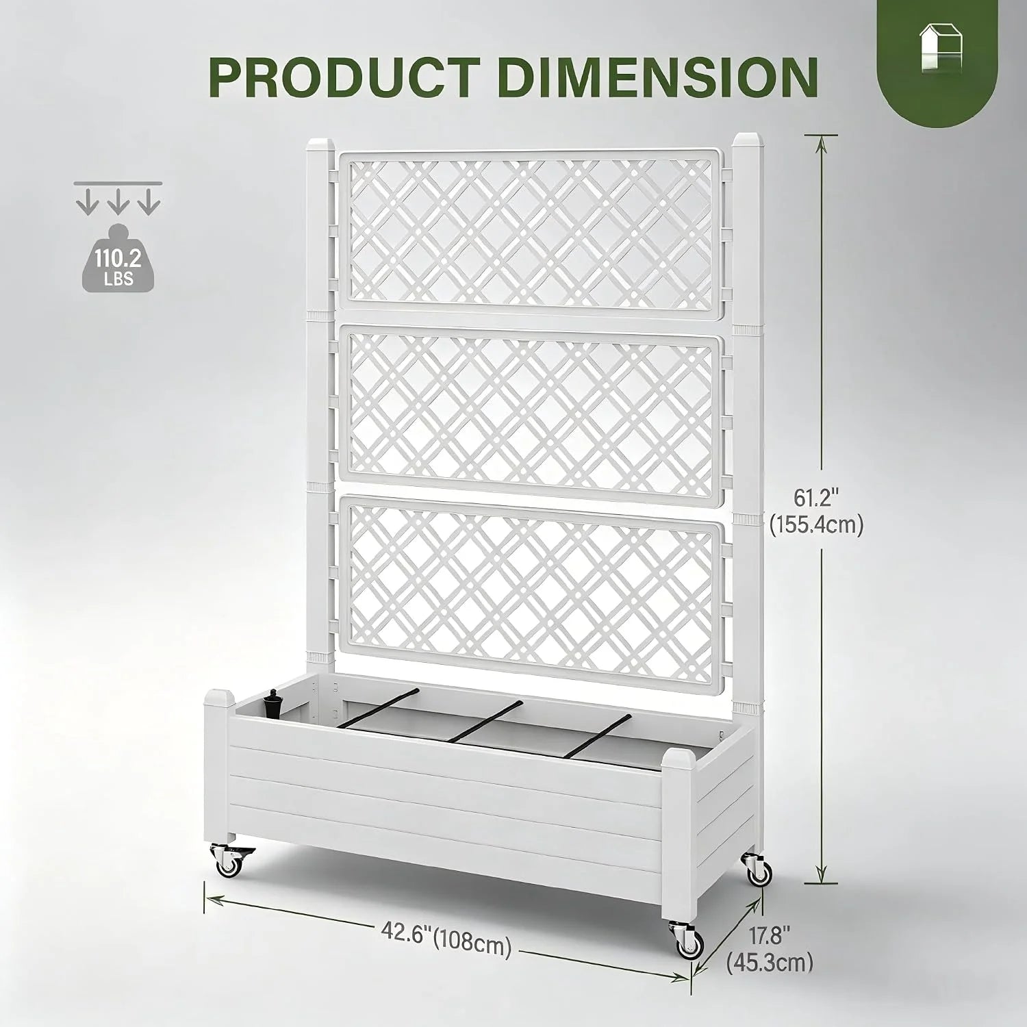 New Arrivals Extra-Large Raised Garden Bed Planter - Image 3