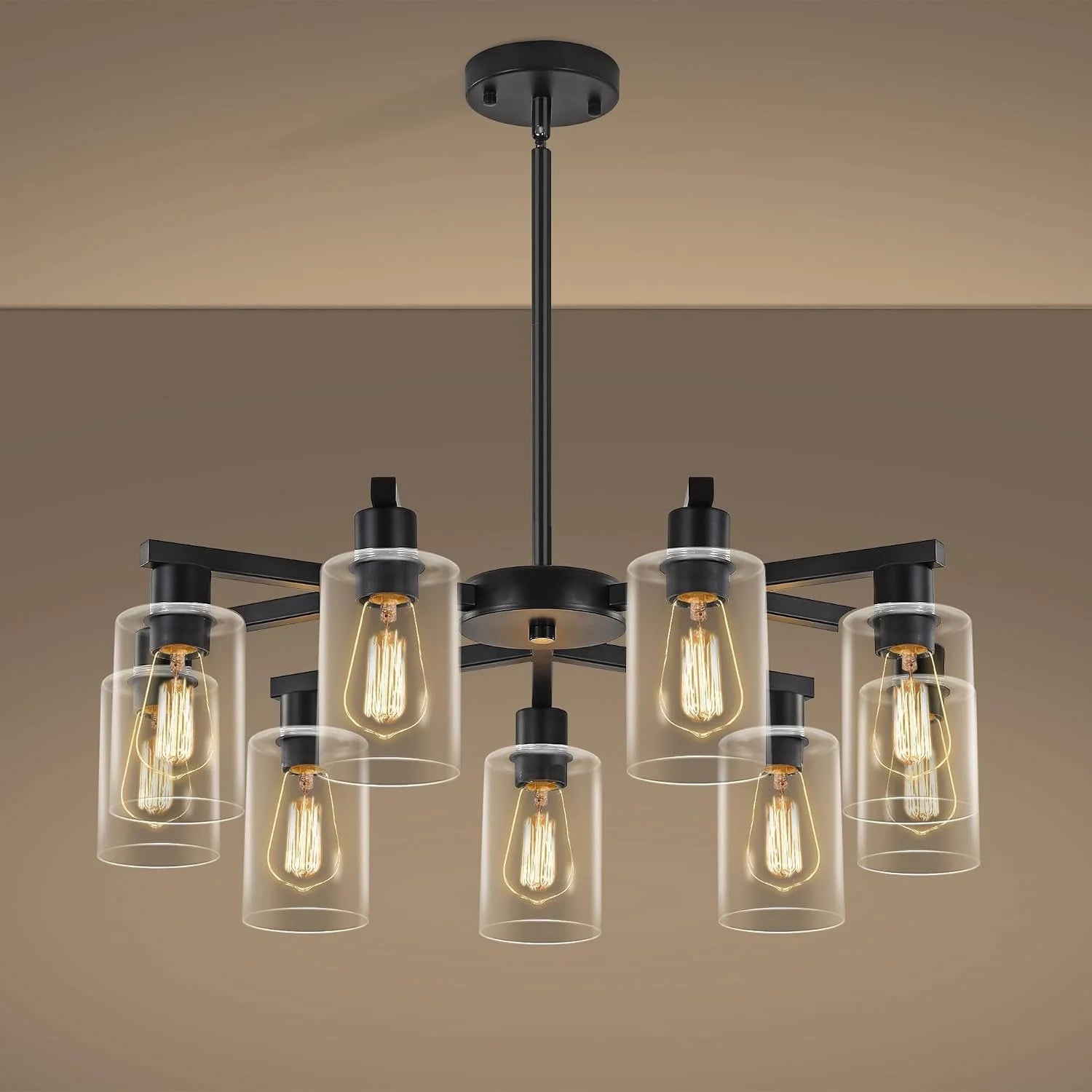 New Arrivals 4-Light Modern Farmhouse Black Chandelier - Image 7