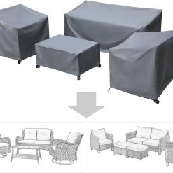 Alternative view of Baner Garden Patio Furniture Covers,Outdoor Furniture Cover Waterproof,Patio Furniture Set Covers for 4 Piece Outdoor Conversation Set