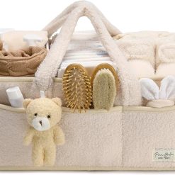 New Arrivals Diaper Caddy Organizer for Changing Table, Storage Basket for Wipes, Gift for Baby Shower, Car