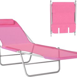 Alternative view of Outsunny Folding Chaise Lounge Chair, Pool Sun Tanning Chair bifanuoyard