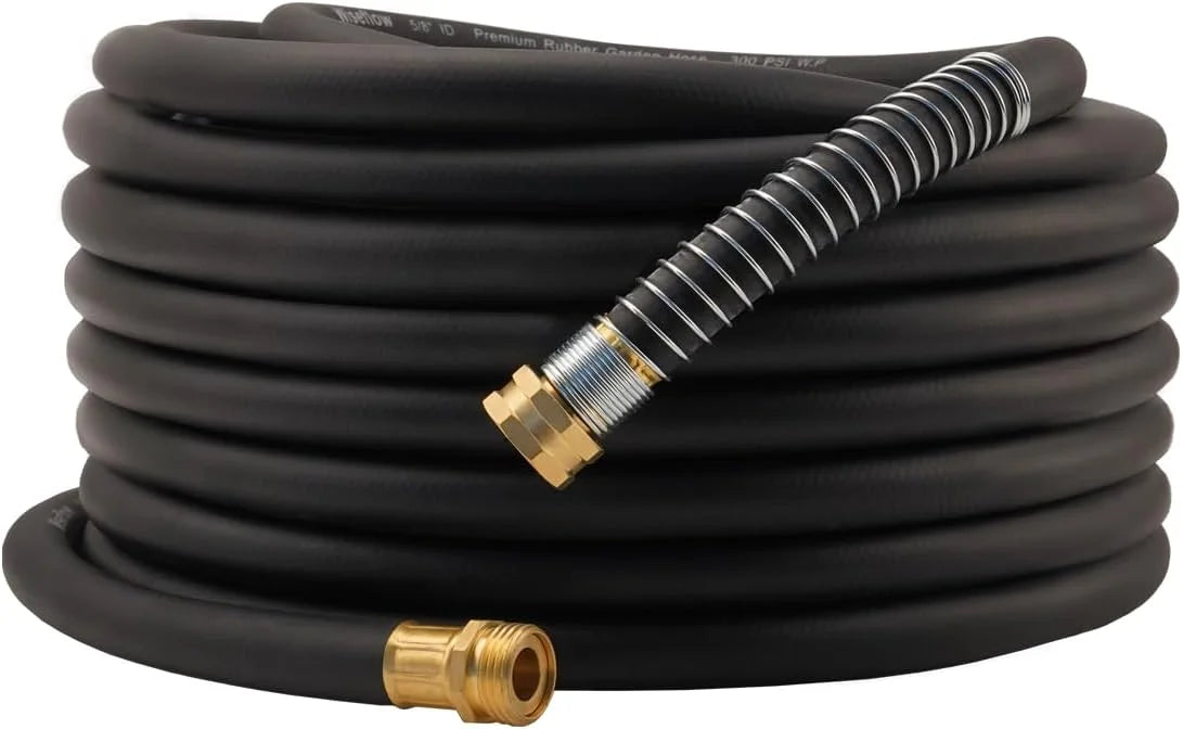New Arrivals Garden Hose 50FT x 3/4, Heavy Duty Rubber Hose, 1200PSI Burst, 300PSI Working for Yard - Image 6