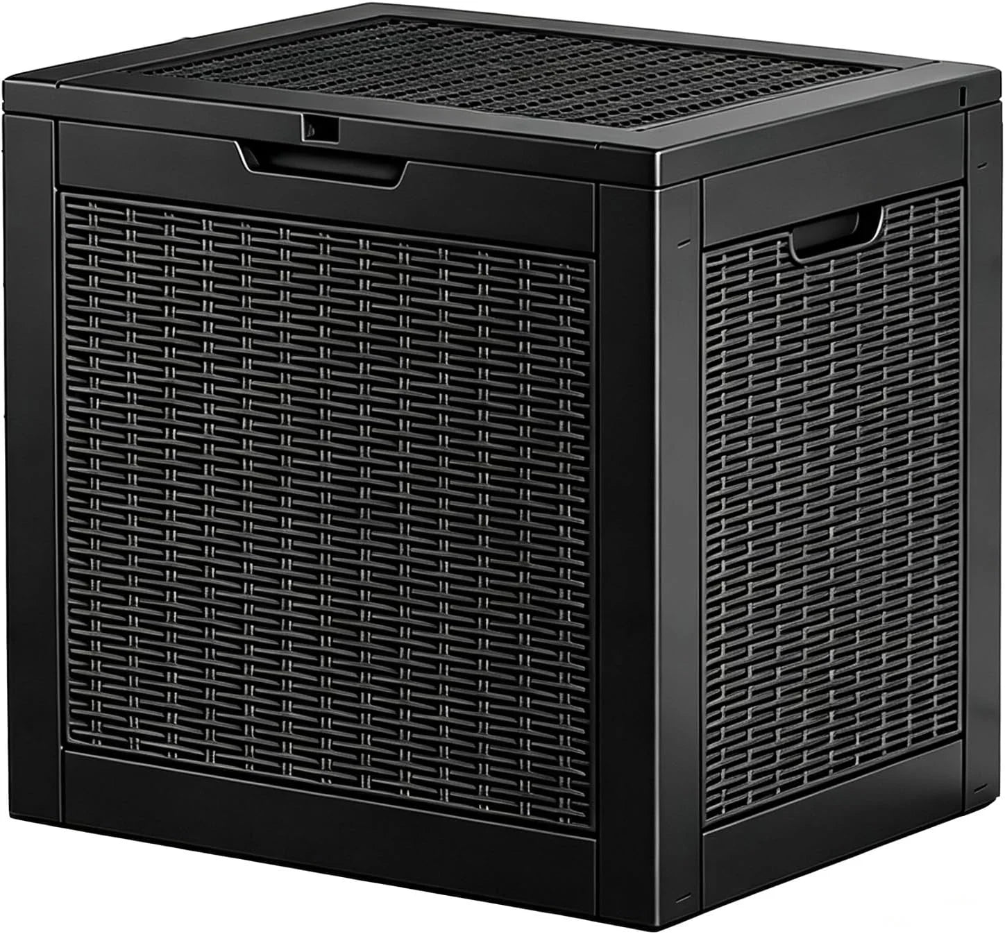 Fancyango 50 Gallon Waterproof Deck Box, Resin Outdoor Storage Box, Black - Image 9
