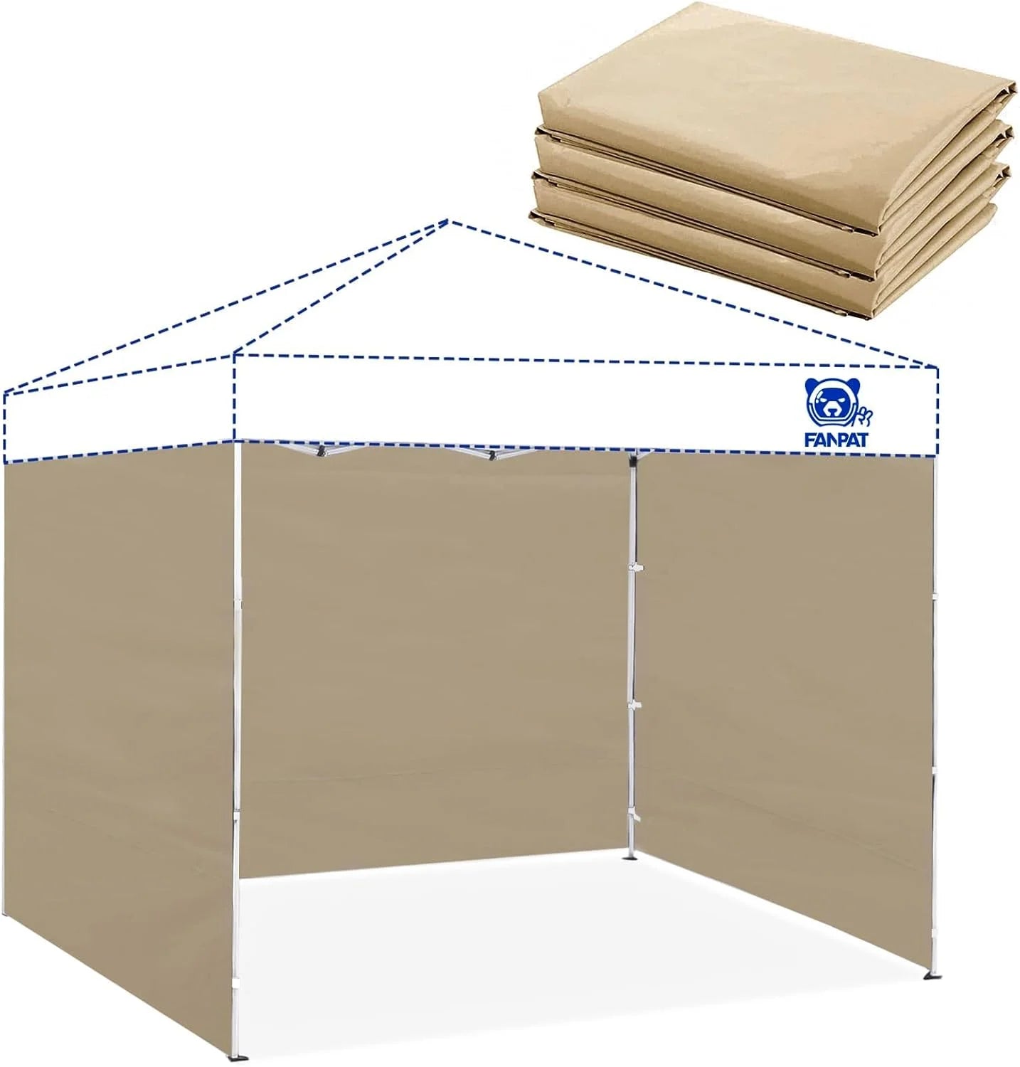 New Arrivals 10×10 Canopy Sidewalls for Canopy Frame, White (3Pcs Sidewalls Only) - Image 20