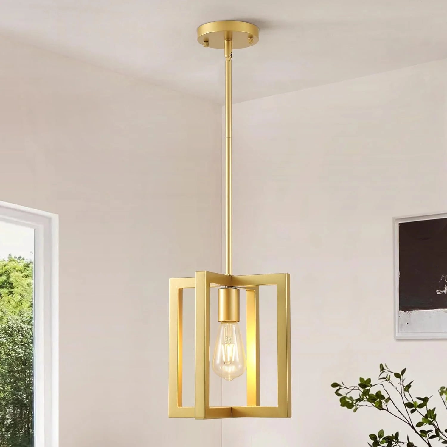 New Arrivals 6-Light Gold Pendant Light, Modern Farmhouse Dining Room Light Fixtures Over Table - Image 3
