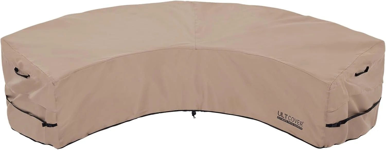 ULTCOVER Patio L-Shaped Left Facing Sofa Cover Waterproof for 6-Seater Outdoor Sectional Furniture Couch 85" (Left Side) x 110" - Image 3