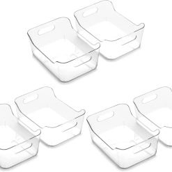 Alternative view of Plastic Storage Bins, Large, 2 Pack, Clear, Pantry Organizers and Storage Containers, Fridge Organizer Bins bifanuoyard
