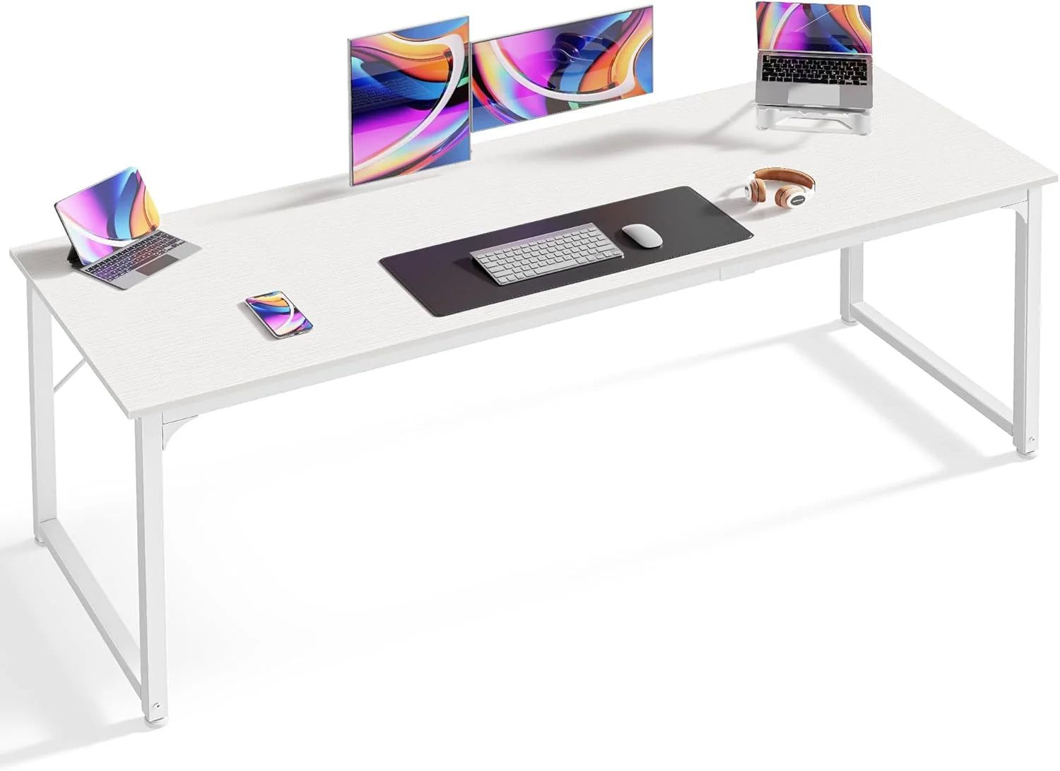 New Arrivals Computer Desk, 55 Inch Home Office Desk - Image 4
