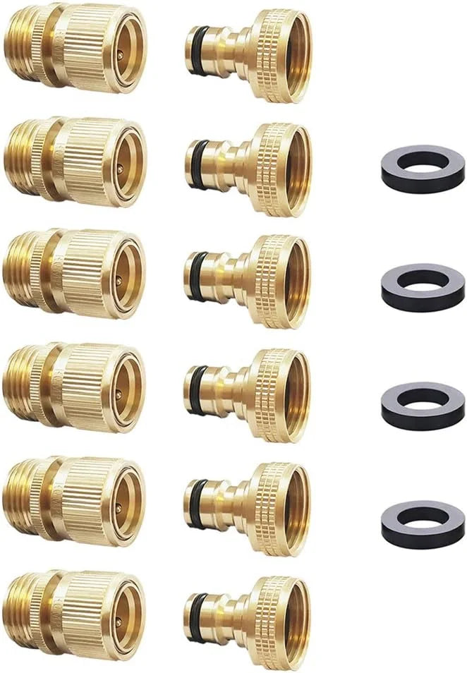 Hose Quick Connector Water Hose Qucik Connect Garden Hose Connectors Brass Hose connectors Water Quick Connect - Image 3