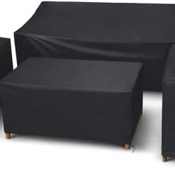 Alternative view of New Arrivals STARTWO Patio Furniture Cover 4 Piece Set, Black, Regular