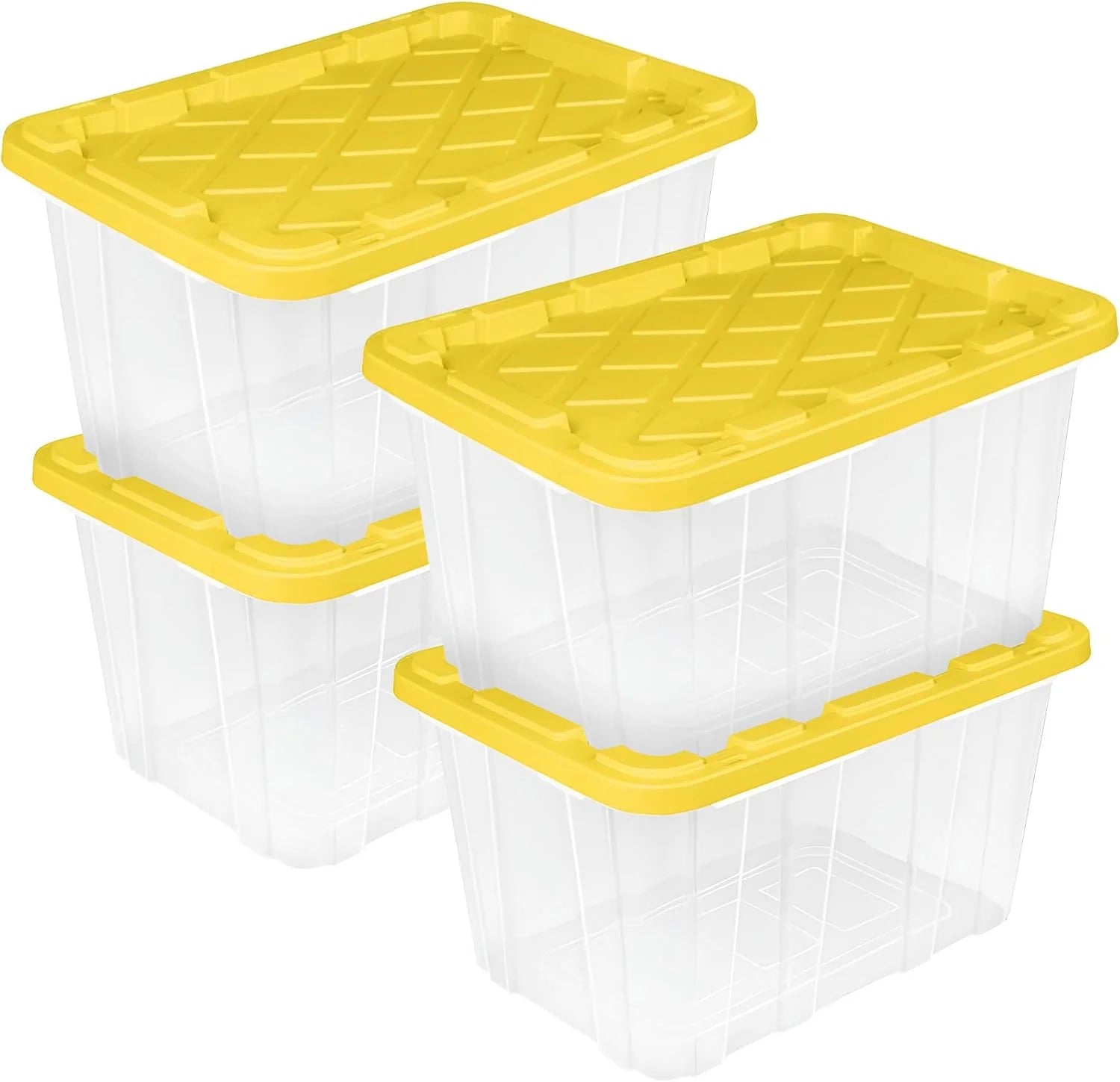 Sterilite 4-Pack 27 Gallon Industrial Storage Tote, Heavy-Duty Plastic Bins bifanuoyard - Image 10