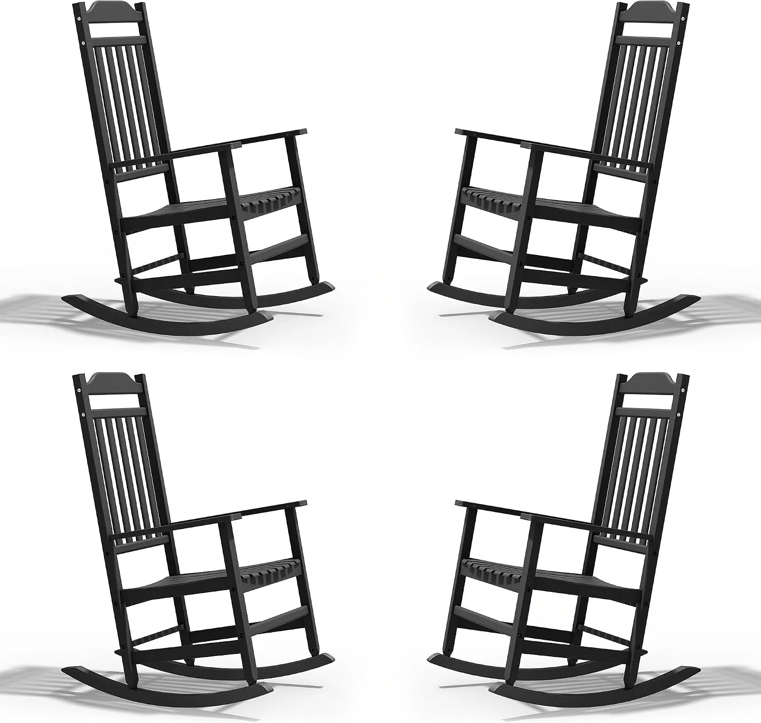 Bifanuo 300LBS Heavy Duty HDPS Poly Outdoor Rocking Chair - Image 2