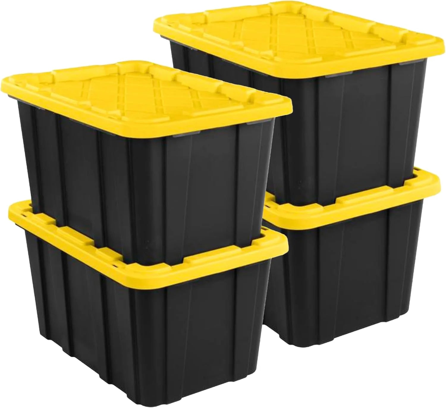 Sterilite 4-Pack 27 Gallon Industrial Storage Tote, Heavy-Duty Plastic Bins bifanuoyard - Image 2