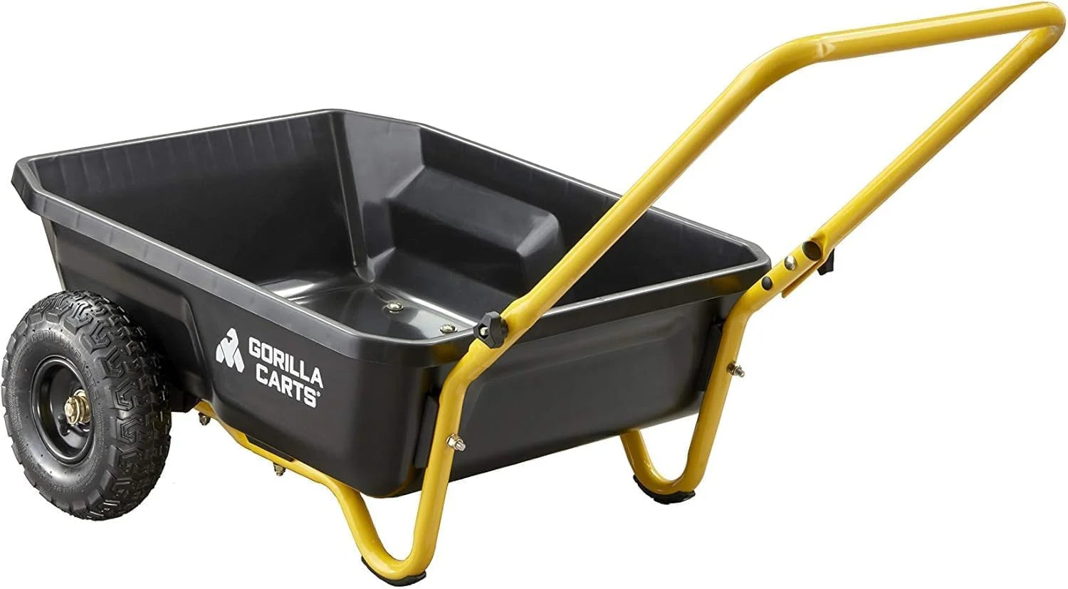 Carts GCR-4 Poly Dump Cart, 2-Wheel Garden Wagon with Foldable Handle, 4 cu ft, 300 lb. Capacity - Image 12