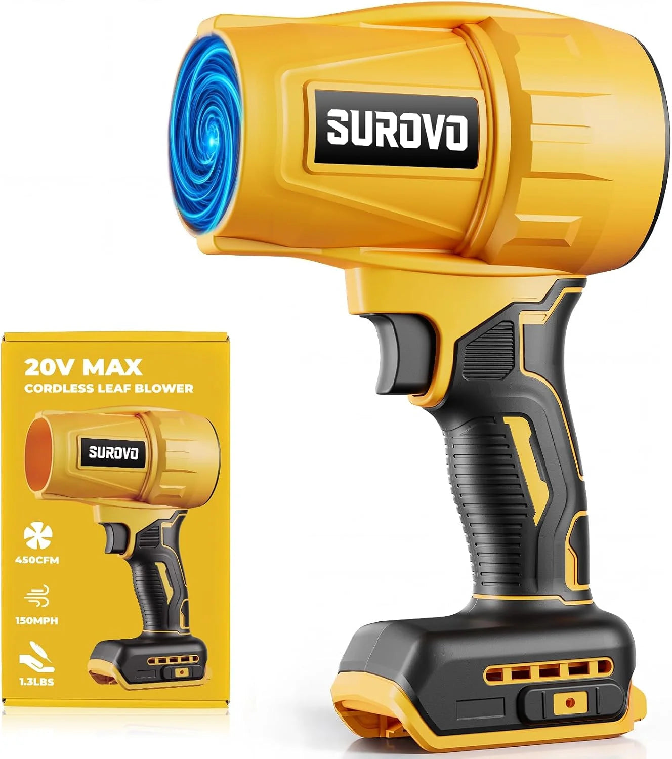 Cordless Leaf Blower Compatible with Dewalt 20V MAX Battery (Bare Tool) - Image 2