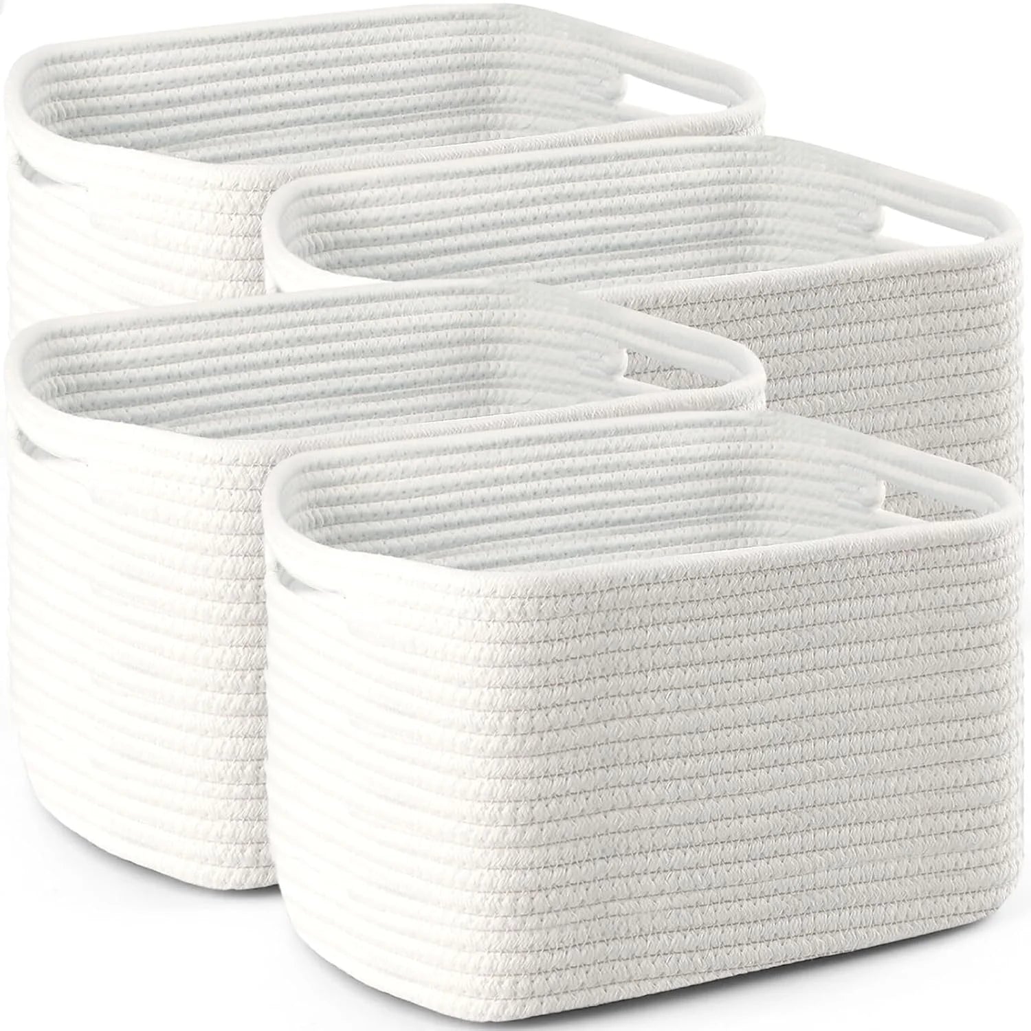 New Arrivals Storage Organizing Baskets, 11”Lx9”Wx8”H Woven Baskets for Storage Toys, Towels, Books - Image 6