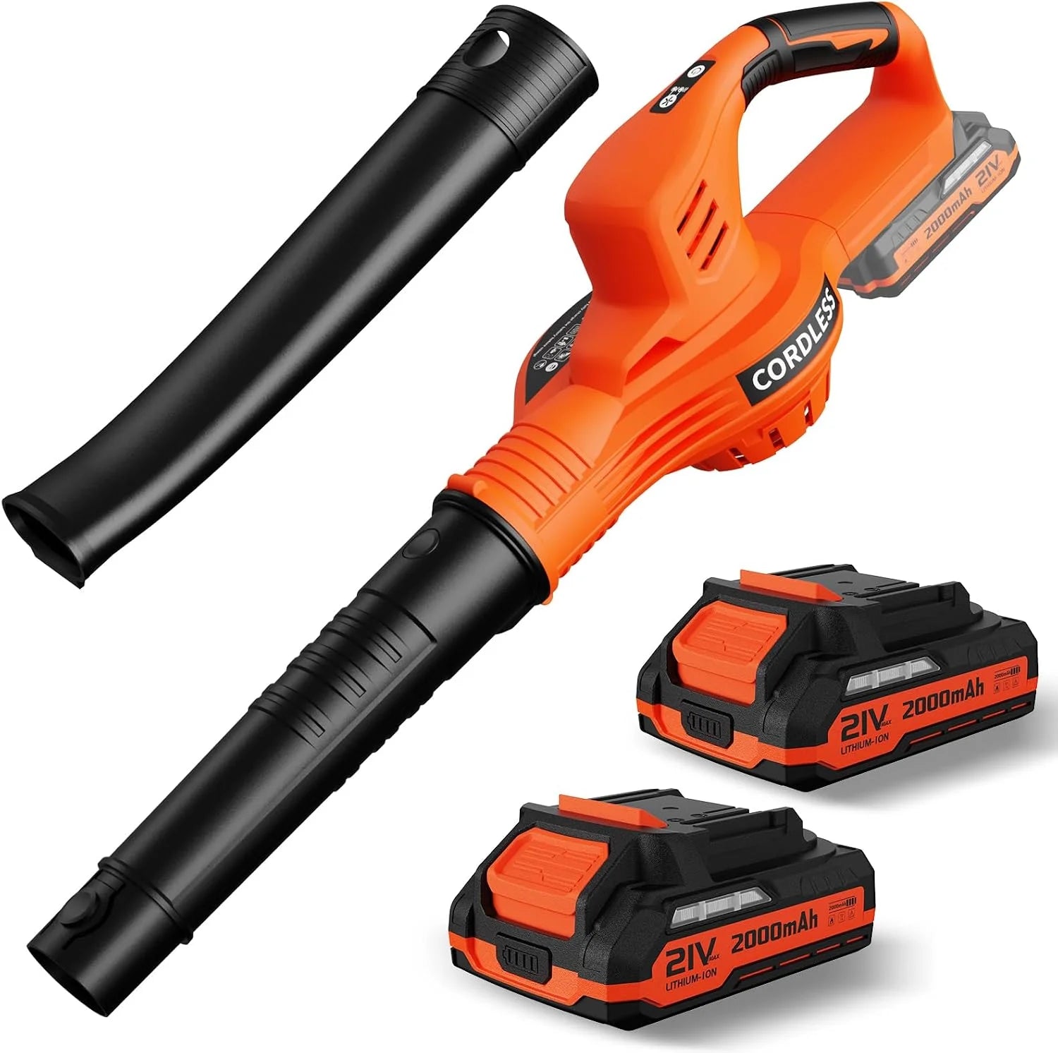 New Arrivals Blower Cordless 21V Electric with 2 Batteries and Charger Lightweight – For Yard Cleanup - Image 3