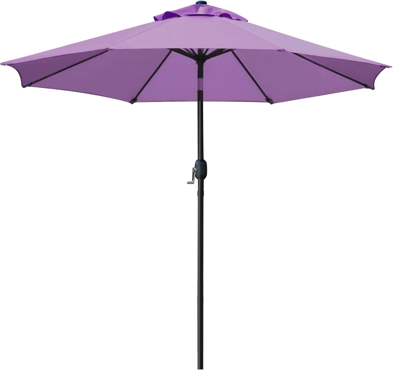 Sunnyglade 9" Patio Umbrella Outdoor Table Umbrella with 8 Ribs Tan - Image 7