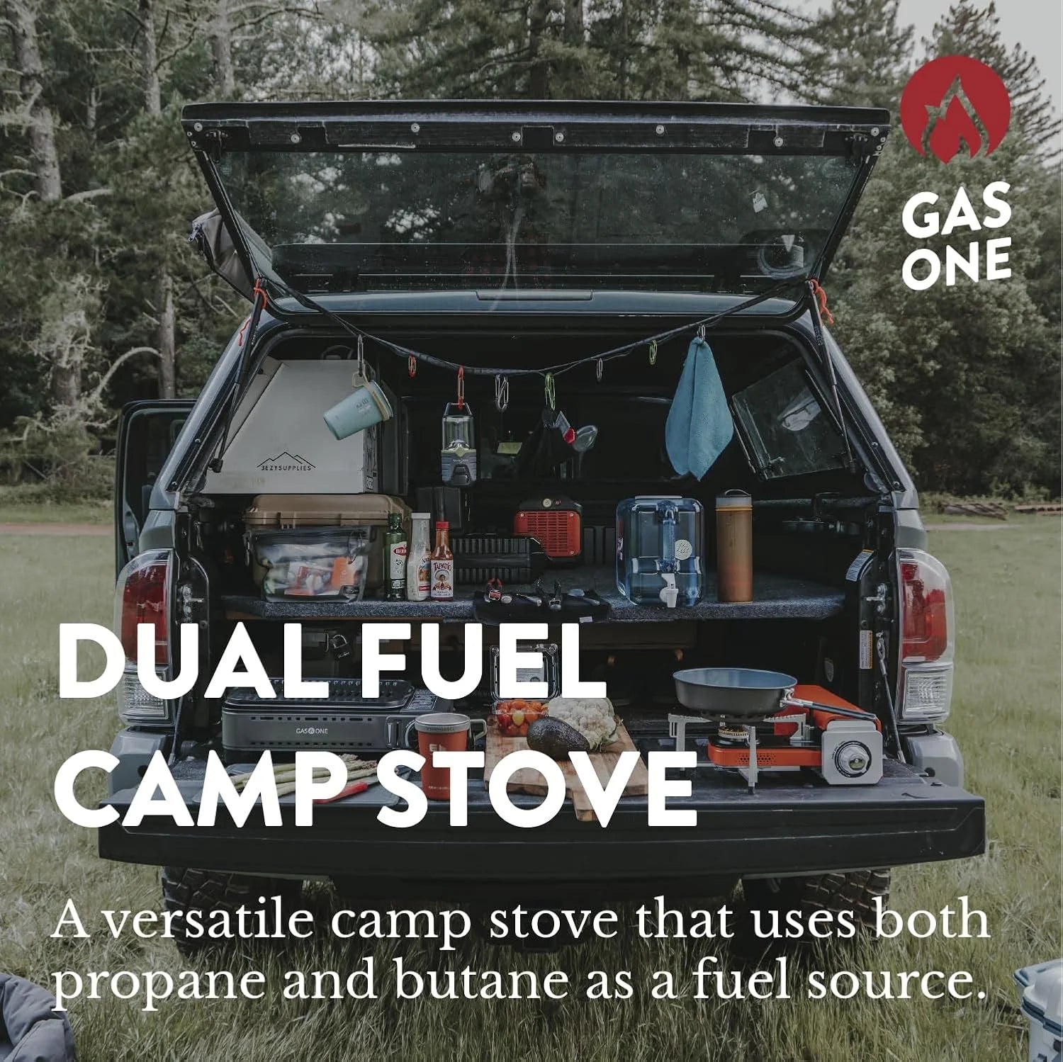 New Arrivals 15, 000 BTU Propane or Butane Stove Dual Fuel Stove Portable Camping Stove - Image 2