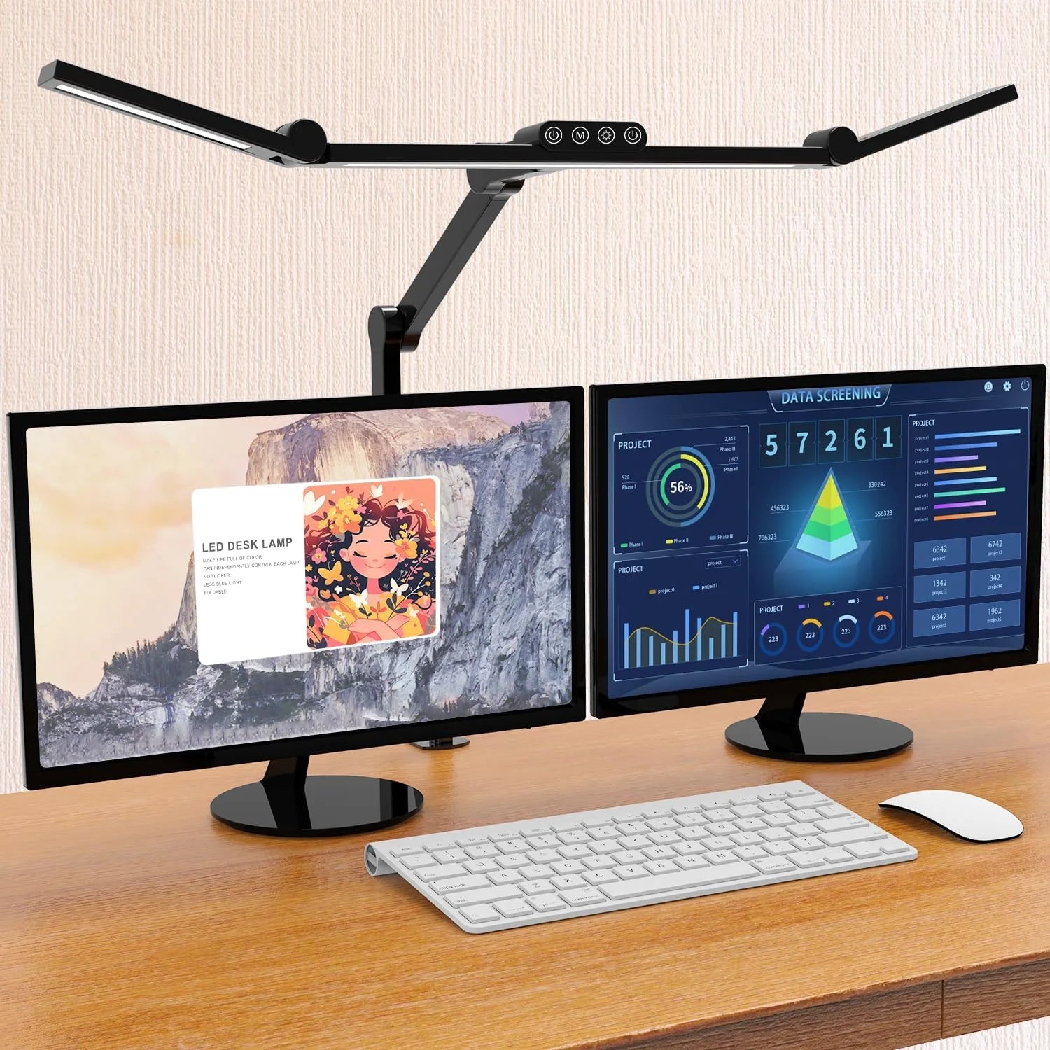 Micomlan Led Desk Lamp with Clamp, Dimmable bifanuoyard - Image 2
