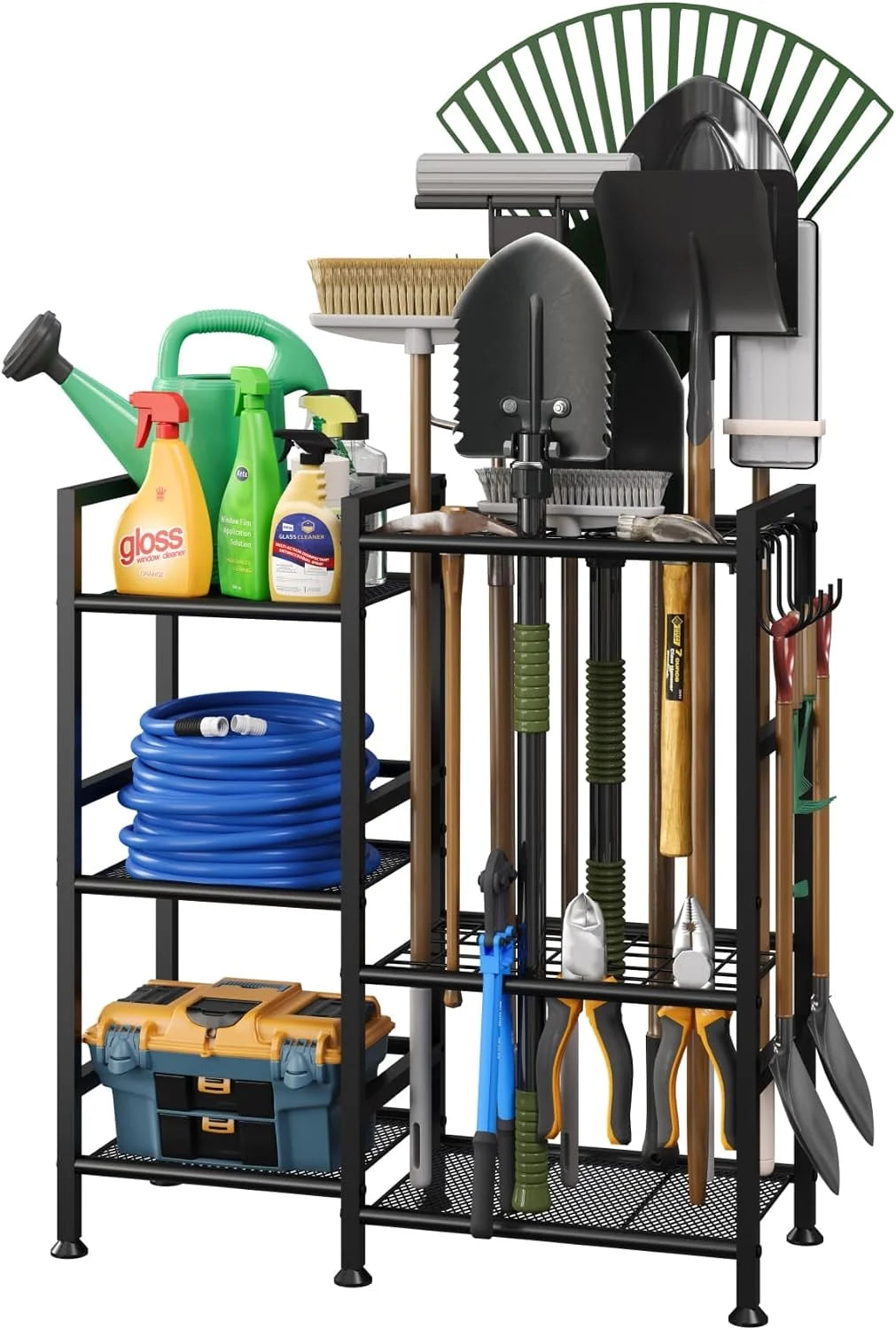 New Arrivals Garden Tool Organizer with Large Hooks, Garage Storage Rack " For Garage Organization - Image 3