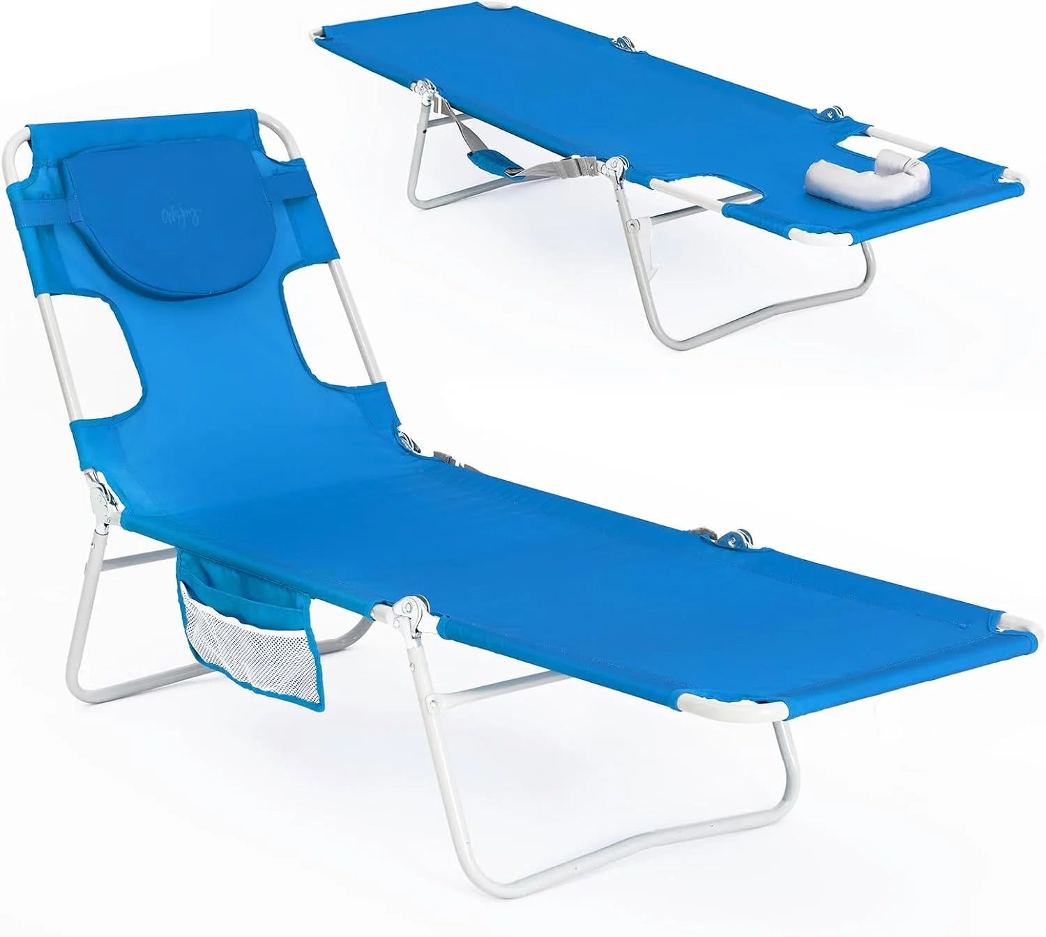 WEJOY Folding Tanning Chair with Face Hole, 5-Position Face Down Beach Lounge Chair for Sunbathing bifanuoyard - Image 3