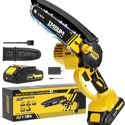 Alternative view of New Arrivals Mini Chainsaw Cordless, 21V 2.0Ah Battery Powered Electric Pruning Saw, One-Hand Chain Saw for Tree Trimming