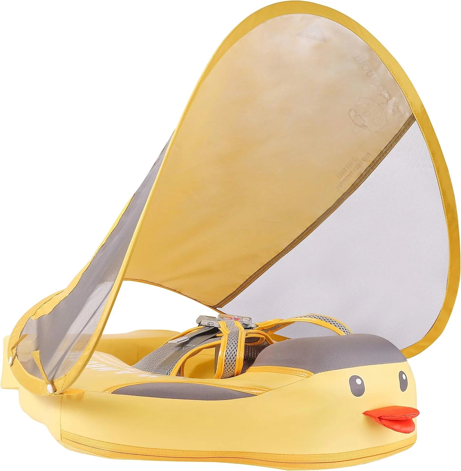 Mambobaby Float Self-Inflating Baby Pool Floats Hammock with Canopy, Compressible Folding Baby Floating Bed bifanuoyard - Image 5