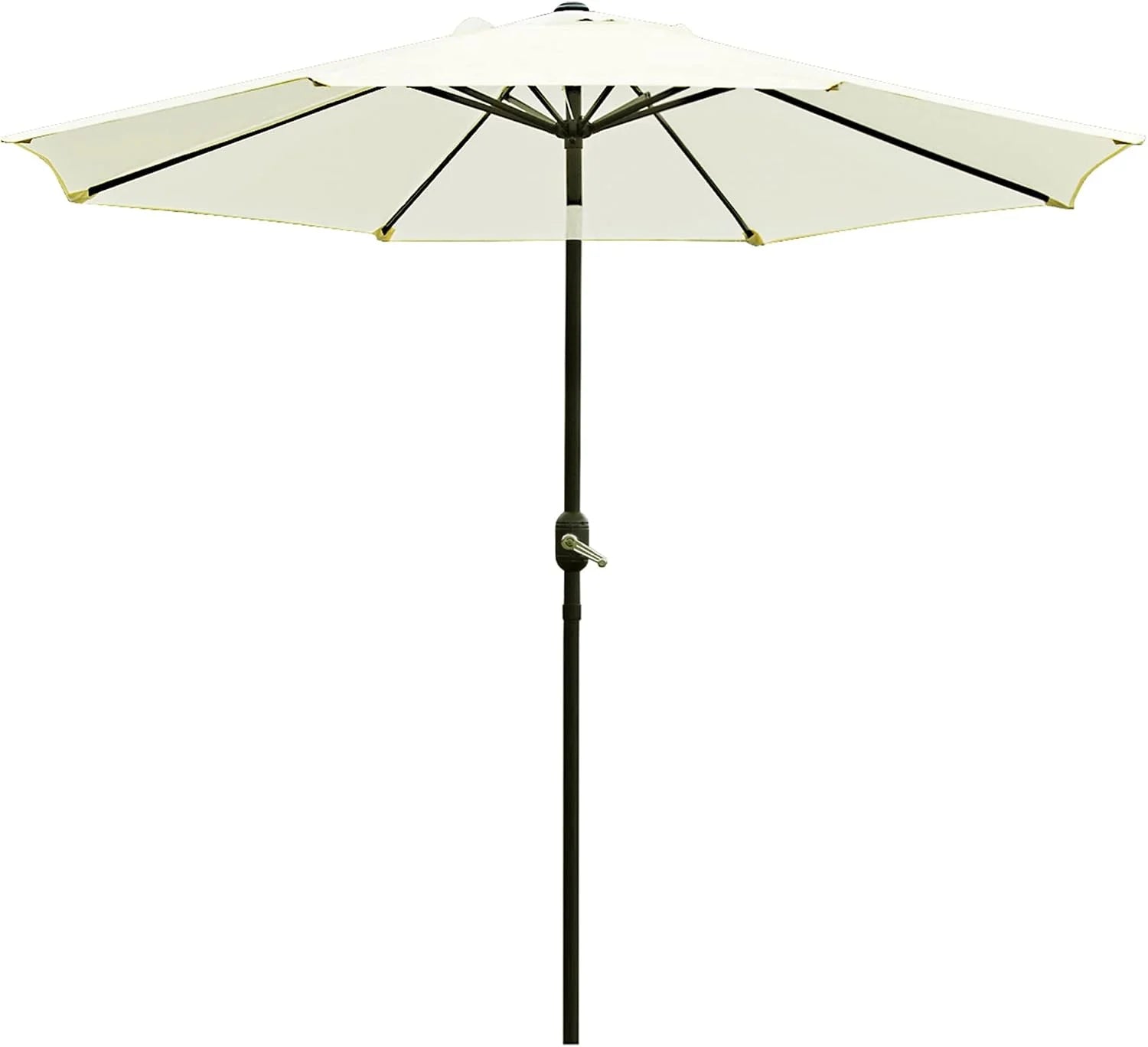Sunnyglade 9" Patio Umbrella Outdoor Table Umbrella with 8 Ribs Tan - Image 8