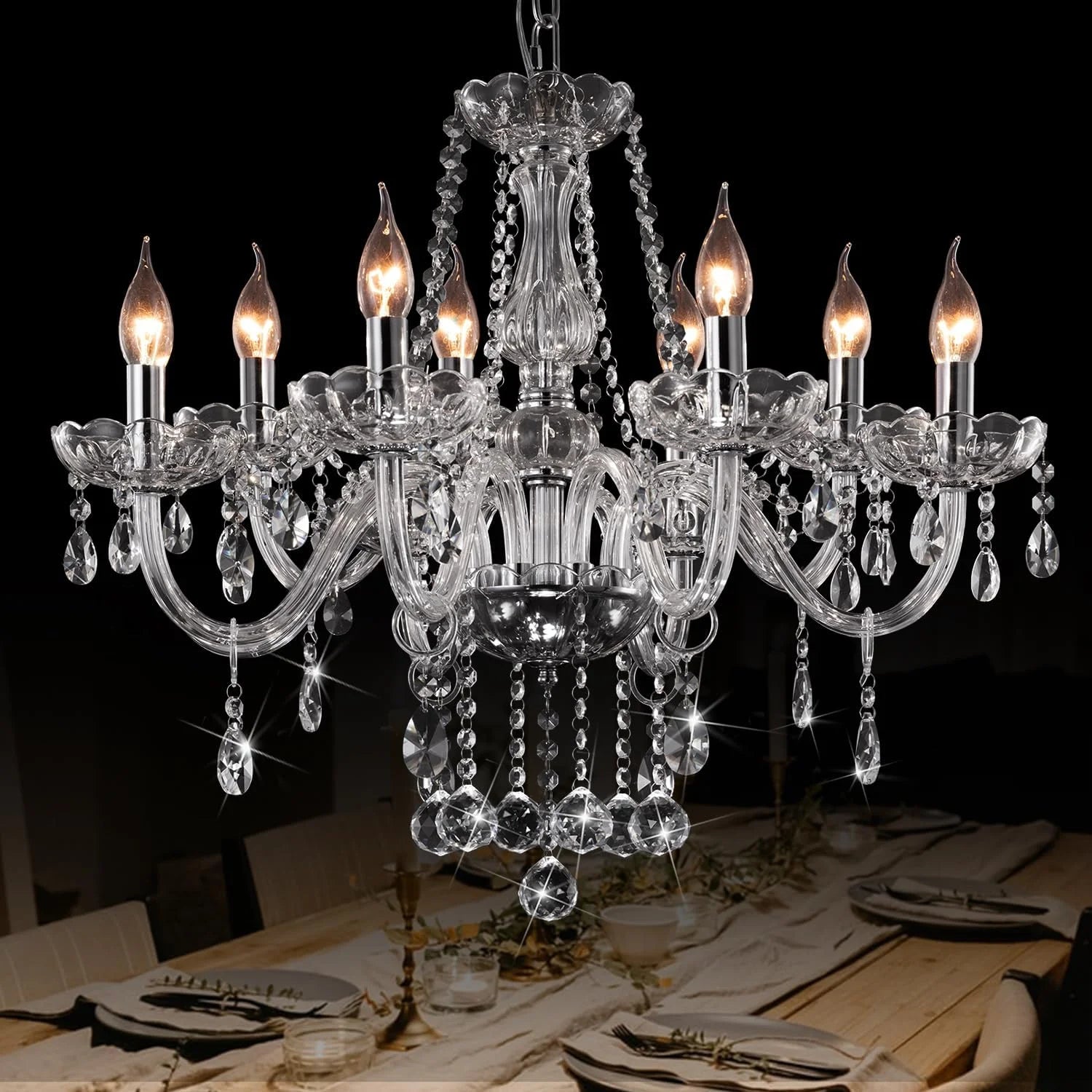 New Arrivals Chandeliers Classic Crystal Candle Chandelier Lighting - Image 2