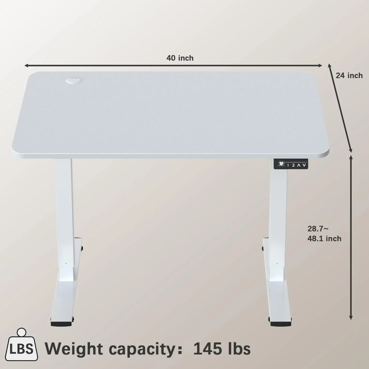 New Arrivals 55 x 24 Inches Electric Height Adjustable Standing Desk Large Sit Stand Up Desk Home Office Computer Desk Memory - Image 27