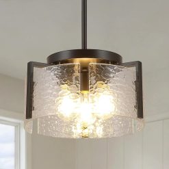 Alternative view of New Arrivals Chandeliers for Dining Room Light Fixture, Adjustable Glass Modern Farmhouse Chandelier for Entryway
