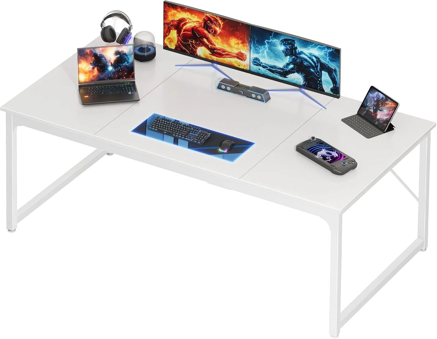 New Arrivals 47 X 24 Inch Computer Desk with Deeper Desktop, Gaming Office Writing Work Desk for Home Office - Image 6