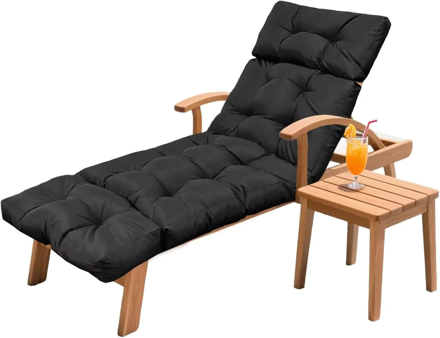 HCyopin Outdoor Chaise Lounge Chair Cushion 75.1 x 23.6 x 4.7in, Waterproof Replacement Cotton Patio Thickened Pool Lounge Chair Cushion - Image 7