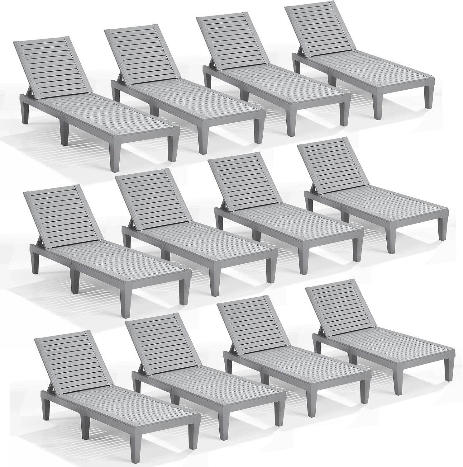 Nestl Lounge Chair Outdoor, Tanning Chair, Chaise Lounge Outdoor Set of 2, 5 Adjustable Positions bifanuoyard - Image 21
