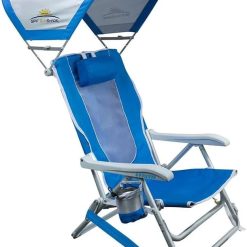 Alternative view of New Arrivals Outdoor Sunshade Backpack Beach Chair, Reclining Folding Canopy Chair with Durable Armrests